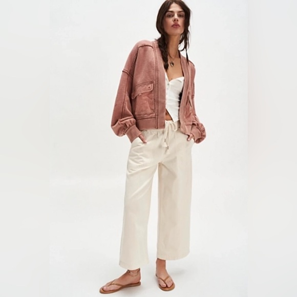 We The Free Lou Day Cardi Withered Rose